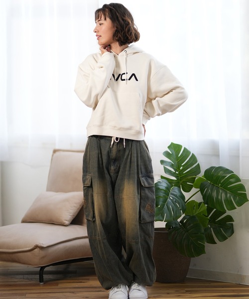 パーカー RVCA/ルーカ ロゴパーカー BE044-017 レディース RVCA パーカー RVCA/ルーカ ロゴパーカー BE044-017 レディース