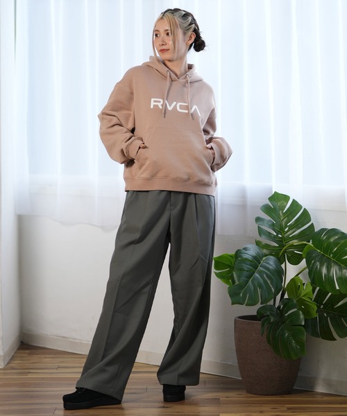 RVCA パーカー RVCA/ルーカ ロゴパーカー BE044-017 レディース
