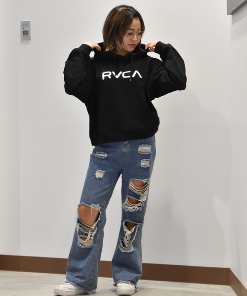 パーカー RVCA/ルーカ ロゴパーカー BE044-017 レディース RVCA パーカー RVCA/ルーカ ロゴパーカー BE044-017 レディース