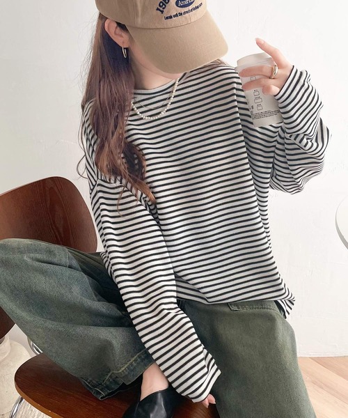 classicalelf tシャツ ボーダーブーム再来。ゆるっとサイド