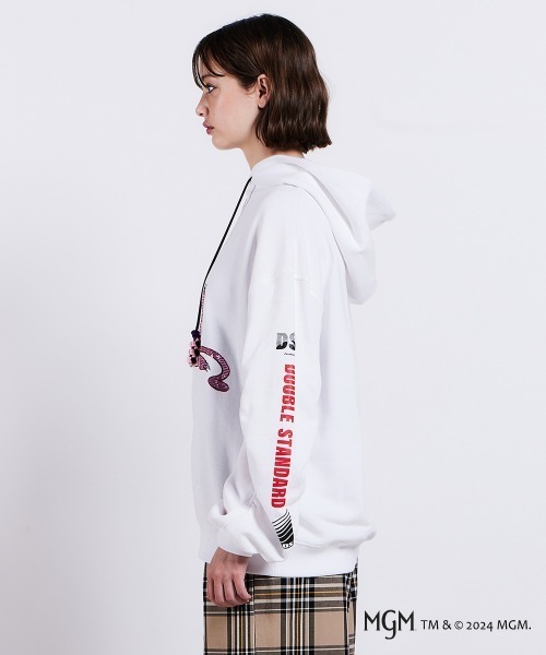 PINK PANTHER×DSC/ ボリュームスリーブフーディー DOUBLE STANDARD CLOTHING パーカー PINK PANTHER/ ボリューム