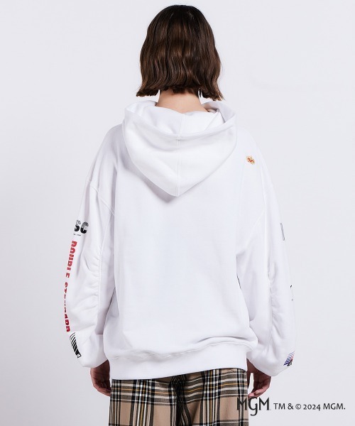 PINK PANTHER×DSC/ ボリュームスリーブフーディー DOUBLE STANDARD CLOTHING パーカー PINK PANTHER/ ボリューム