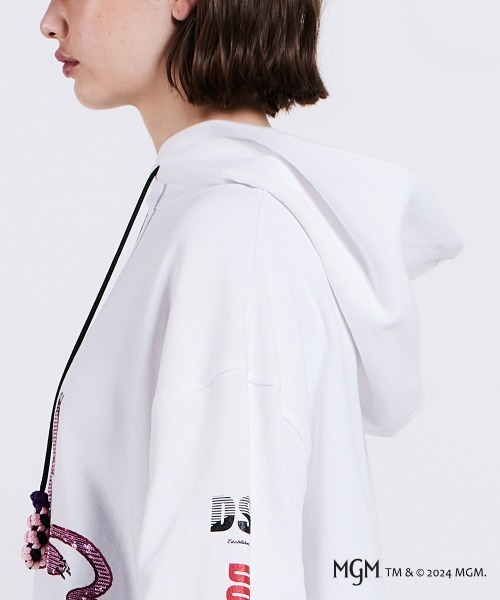PINK PANTHER×DSC/ ボリュームスリーブフーディー DOUBLE STANDARD CLOTHING パーカー PINK PANTHER/ ボリューム