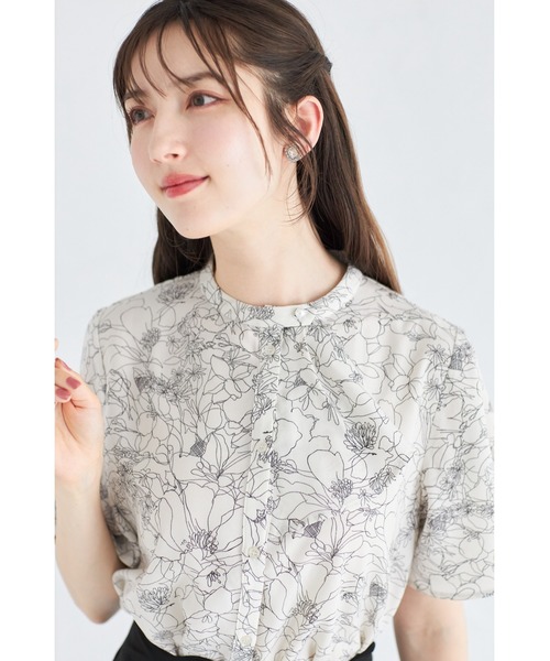 ブラウス シャツ 「洗える」2WAYボウタイ袖フレアブラウス レディース La TOTALITE ブラウス シャツ 「洗える」2WAYボウタイ袖フレア