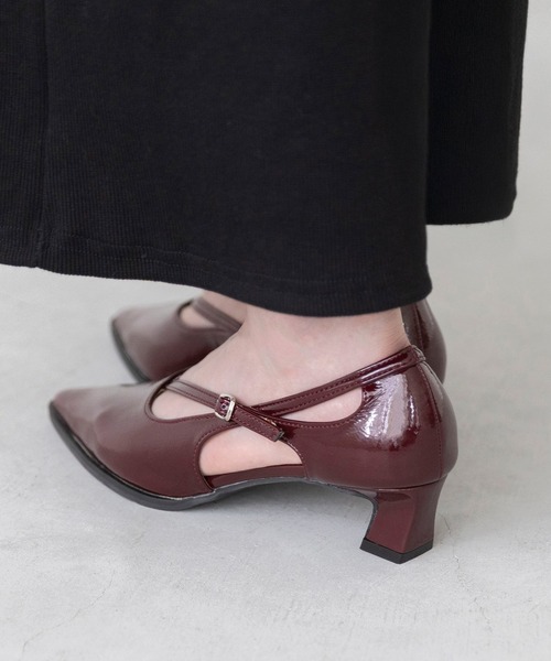 Pour Vous クロスストラップヒールパンプス プールヴー PourVous クロスストラップヒールパンプス