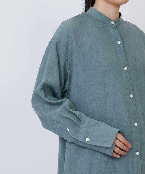 LOISIR ブラウス シャツ グランジリネンチュニックシャツ レディース