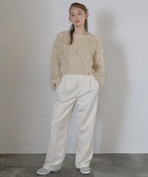 ニット セーター ループツイスト編みニットプルオーバー レディース MINERTE ニット セーター 「MINERTE」loop twist knit / ループ