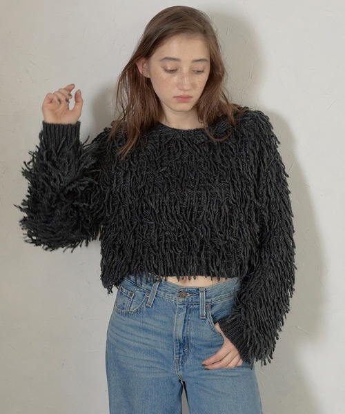 MINERTE ニット セーター 「MINERTE」loop twist knit / ループ