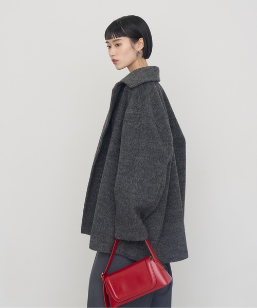 NOGLE コート アウター 「NOGLE/ノグル」ウールモヘアシャギー