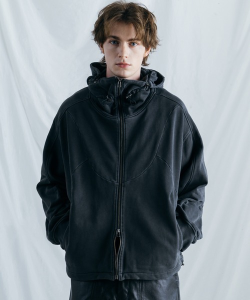 パーカー 「BLAYMORE」 Washed Sweat Mask Parka / マスクパーカー 取り外しフード仕様 メンズ レディース_2