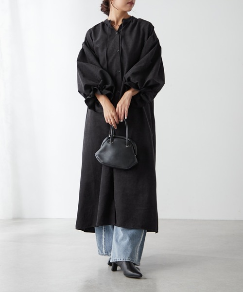 continuer de NICE CLAUP ワンピース スキッパーボリューム袖
