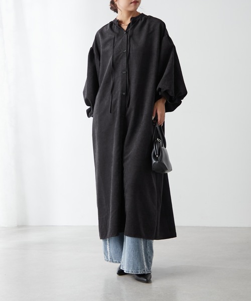 continuer de NICE CLAUP ワンピース スキッパーボリューム袖