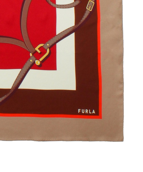 FURLA スカーフ バンダナ ”シルクツイル オーナメント