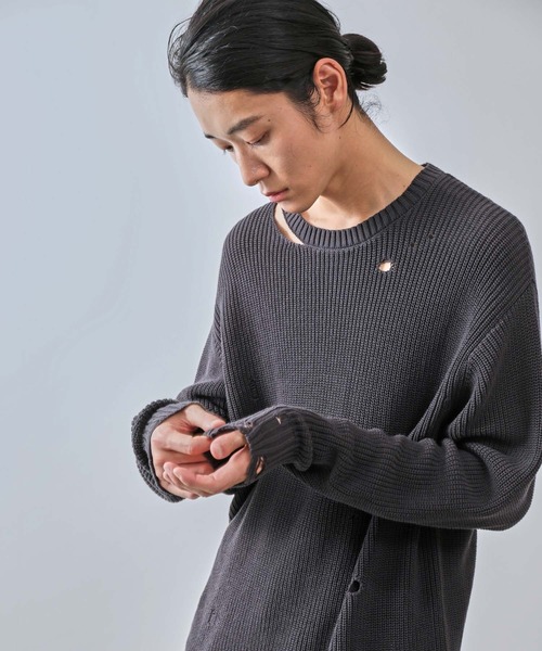 JUNRED（ジュンレッド） セーター ニット グランジクルーニット メンズ
