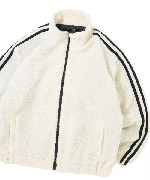 おしゃれスタ ブルゾン アウター sheep boa track jacket/シープボア 
