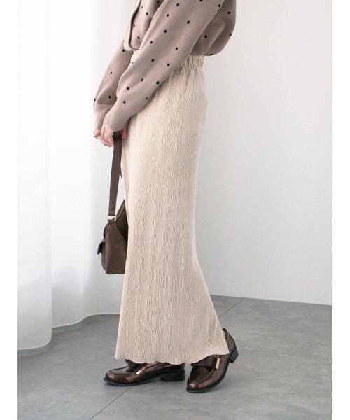 Te chichi TERRASSE スカート 「丈が選べる」楊柳ベロアスカート