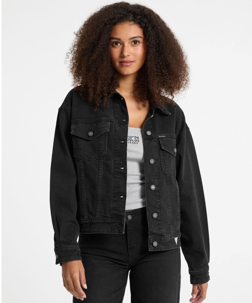デニムジャケット gジャン GUESS JEANS Oversize Trucker Jacket 