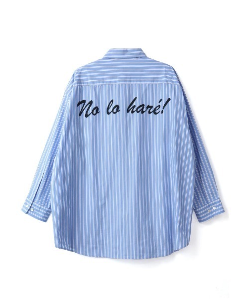 ブラウス シャツ COEL×Desafioバックロゴビッグシャツ レディース