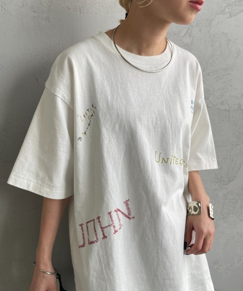 tシャツ 「PAY DAY/ペイデイ」 別注 ミックスロゴデザインTシャツ レディース セール】[PAY DAY/ペイデイ] 別注 ミックスロゴデザインTシャツ