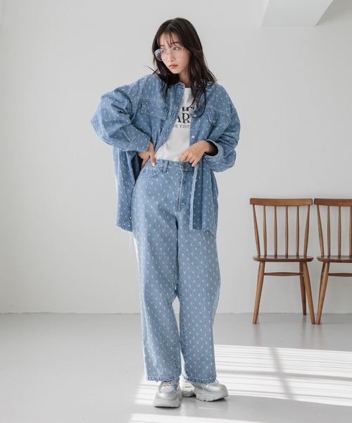 LOWRYS FARM デニムＢＩＧシャツＳＳ LOWRYS FARM｜デニムBIGシャツSS | Rakuten Fashion(楽天