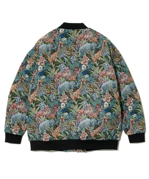 VOUS ÊTES ヴゼット ゴブラン織 花柄 ジップアップブルゾン 38 LUXSTYLE ブルゾン アウター ゴブラン織り花柄ジップブルゾン