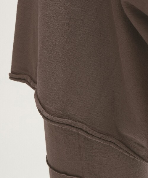 BEAMS BOY tシャツ maturely / ヘム カットオフ ポンチョ