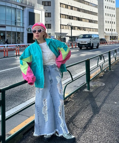Alley Tokyo デニムスカート けっこうなダメージデニスカ : ZOZOTOWN