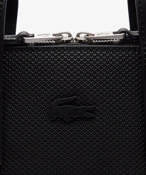 LACOSTE ビジネスバッグ CHANTACO鹿の子エンボスイタリアン