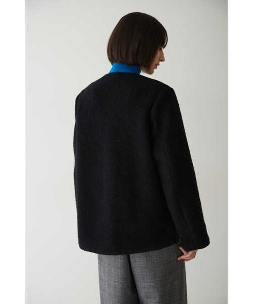 「human woman」 ノーカラージャケット MEDIUM カーキ レディース_画像5