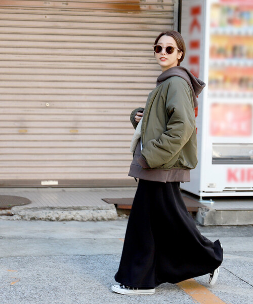 「coca（coca）」 ジップアップブルゾン ONE SIZE ブラウン レディース_画像3