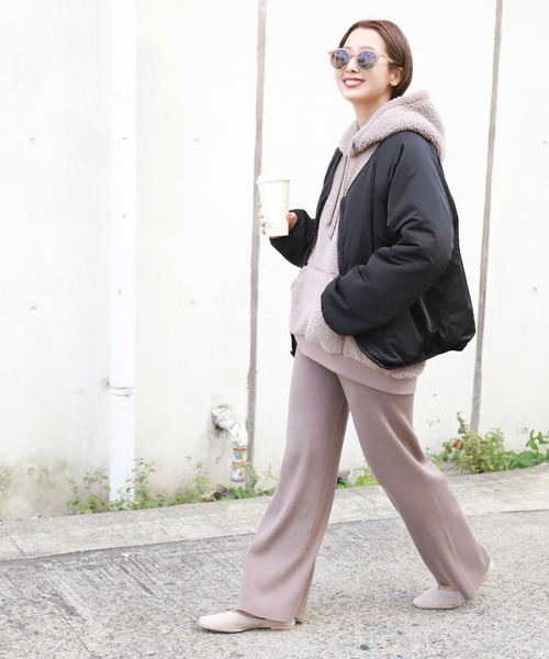 「coca（coca）」 ジップアップブルゾン ONE SIZE ブラウン レディース_画像4