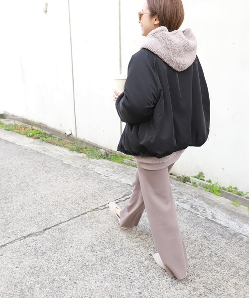 「coca（coca）」 ジップアップブルゾン ONE SIZE ブラウン レディース_画像6