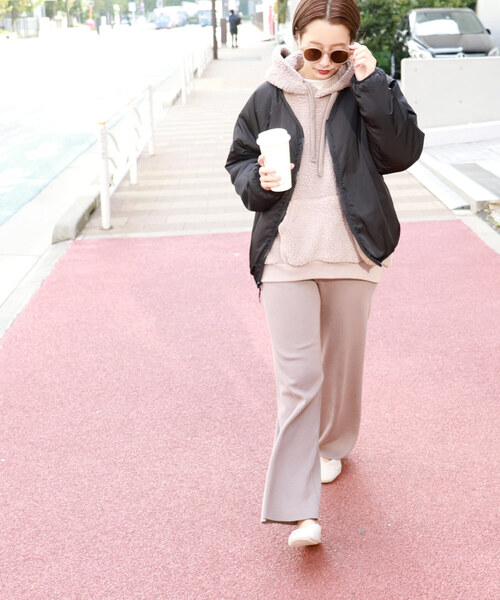 「coca（coca）」 ジップアップブルゾン ONE SIZE ブラウン レディース_画像7