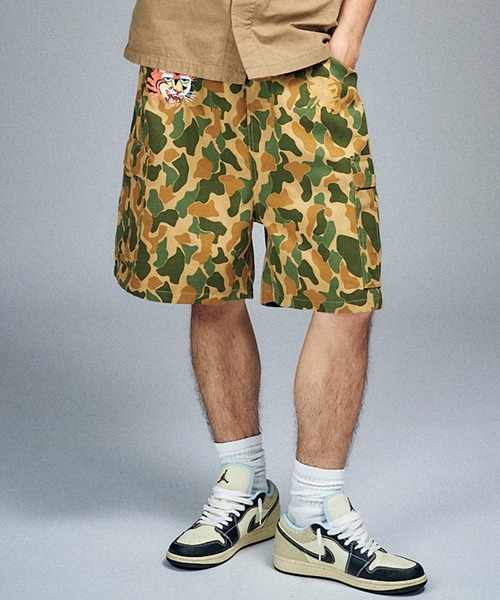 URKOOL ウォッシュ カモフラージュ カーゴショーツ JORTS MIL-TEC | US カーゴショーツ BEIGE MEN（その他パンツ）｜Bshop