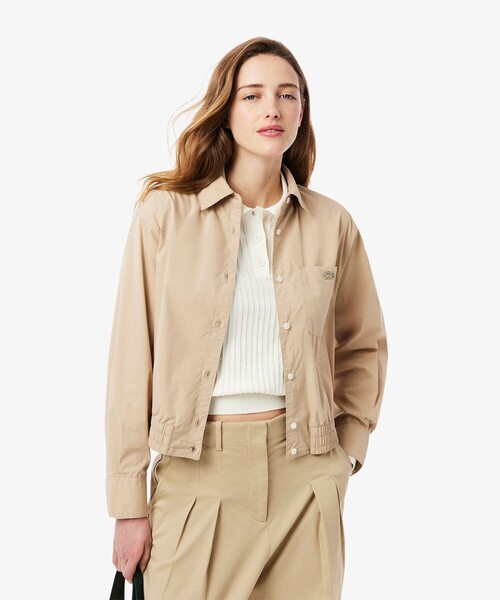LACOSTE（ラコステ） ブラウス シャツ 夏 クロップド丈 ウエスト