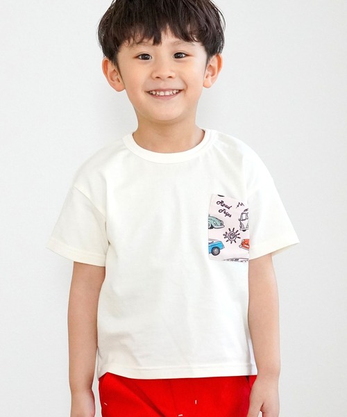 SKAPE tシャツ ポケットTシャツ キッズ 子供服 男の子 女の子
