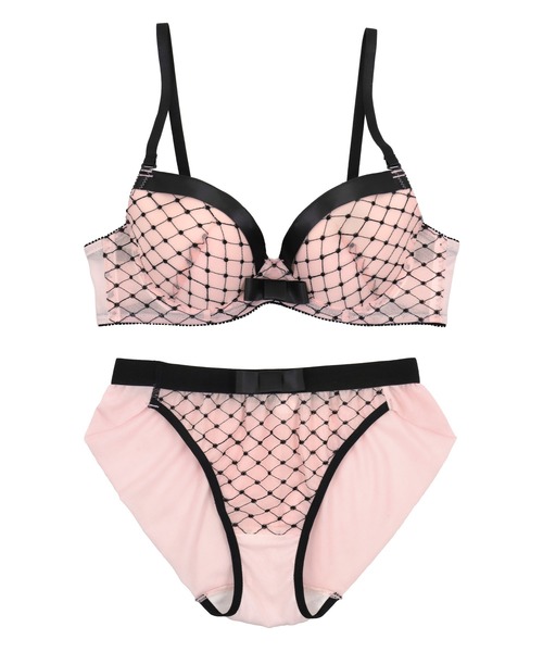 Tika ブラジャー ショーツセット 下着30代サテンパイピング