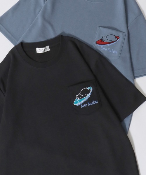 SITRY tシャツ Animal Embroidery Pocket T-Shirt/アニマル ワン