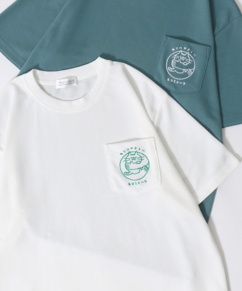 SITRY tシャツ Animal Embroidery Pocket T-Shirt/アニマル ワン