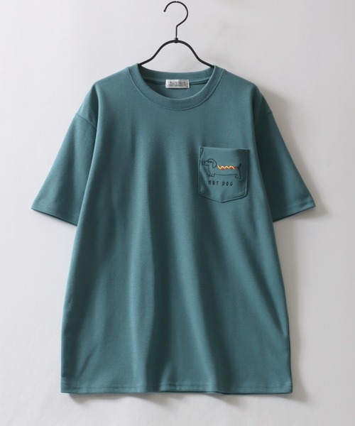 ★関税込★New era★MiLB EMBROIDERY POCKET T-SHIRTS★Tシャツ SITRY tシャツ Animal Embroidery Pocket T-Shirt/アニマル ワン