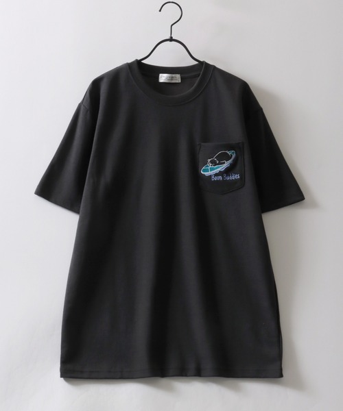 ★関税込★New era★MiLB EMBROIDERY POCKET T-SHIRTS★Tシャツ ☆【New era】☆MiLB EMBROIDERY POCKET T-SHIRT.S☆Tシャツ