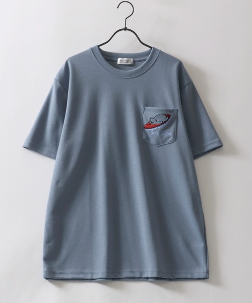 SITRY tシャツ Animal Embroidery Pocket T-Shirt/アニマル ワン