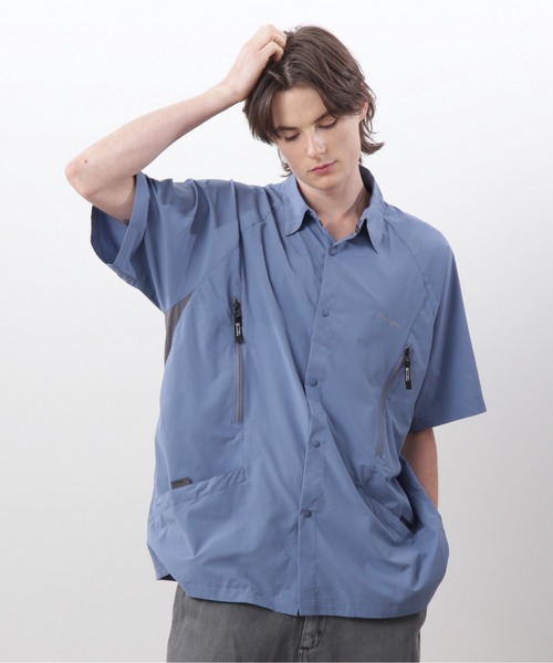 MANASTASH（マナスタッシュ） シャツ 半袖 RIVER SHIRT/リバーシャツ 