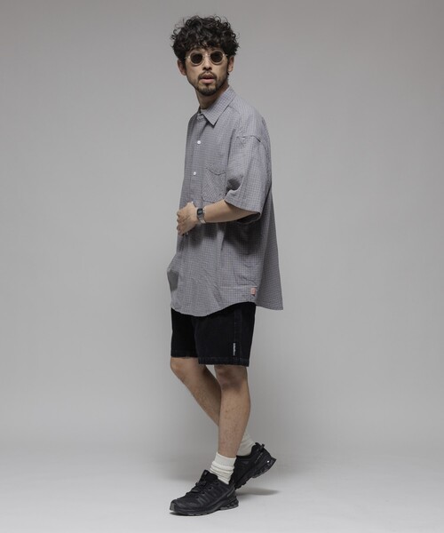 HINSON シャツ HINSON/ヒンソン レギュラーカラー ショートスリーブ