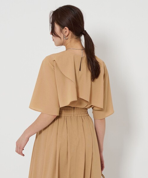 green label relaxing ブラウス green label relaxing ブラウス シャツ 袖タック ショート