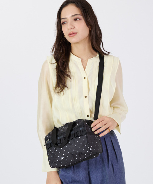 LeSportsac　RF EVERYDAY SM SATCHEL Solid Black Everyday Small Satchel Bag | LeSportsac