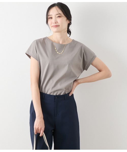 tシャツ 「UVカット・透け防止・遮熱」ソルシールド フレンチスリーブTシャツ レディース NEWYORKER tシャツ 「UVカット・透け防止・遮熱」ソルシールド