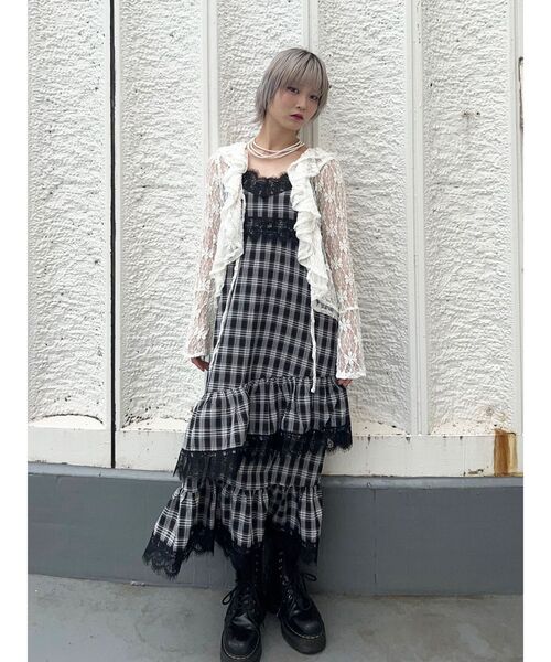 yuyuyuyu☆anatelier＊今期 新品 フリルレースブラウス レースプリーツ フリル ブラウス