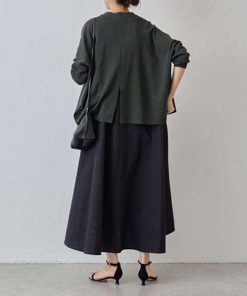 BEARDSLEY（ビアズリー） 7分袖ニットカーディガン FREE レッド