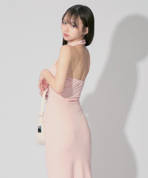 halter neck dress/ホルターネックワンピース セール】halter neck dress/ホルターネックワンピース